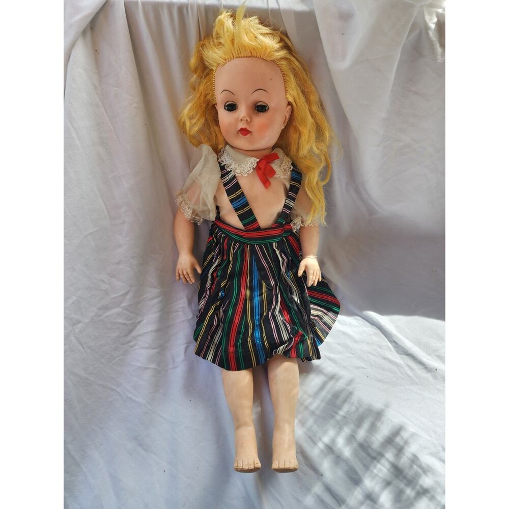 Vintage 1950s Polly Ponds Beauty Doll Rubber 24" Antique RARE